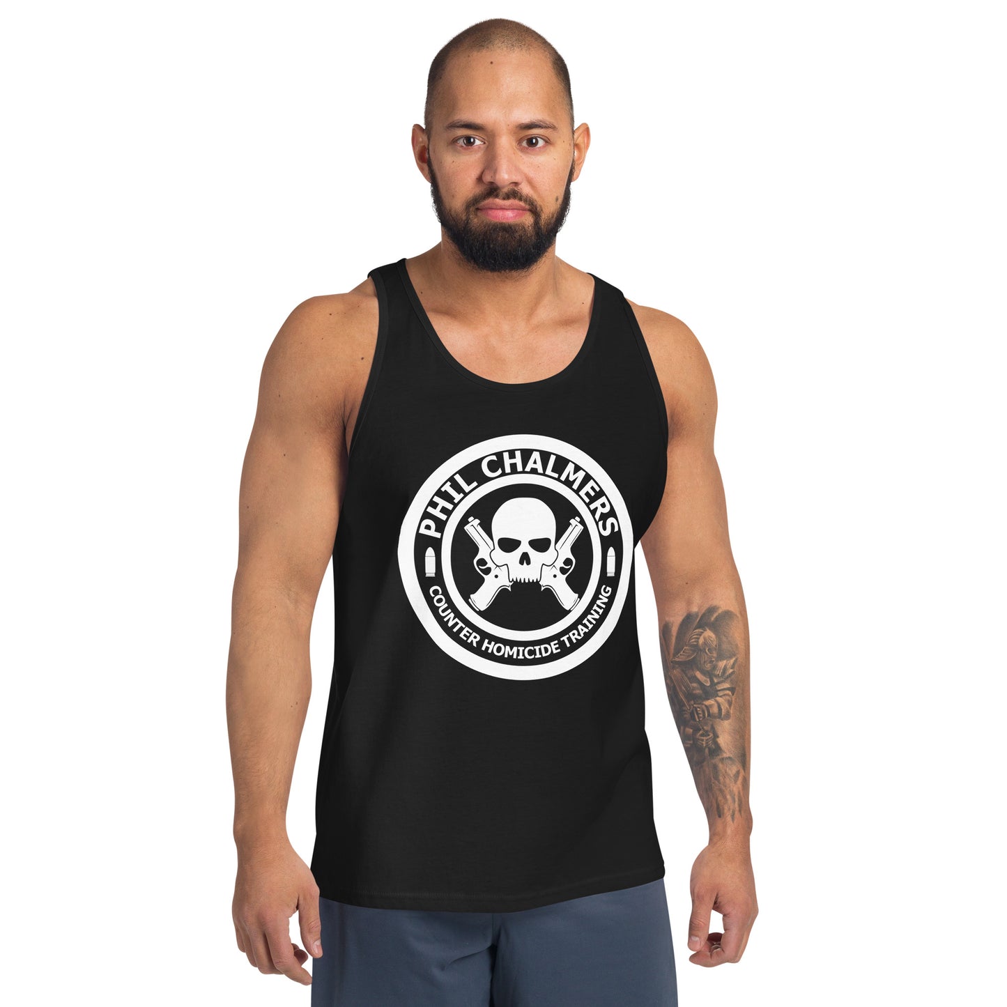 PHIL CHALMERS COUNTER HOMICIDE UNISEX TANK TOP